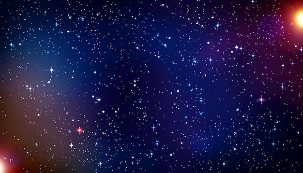 Viaggio cosmico Foto gratuita dello spazio sullo sfondo con polvere stellare e stelle luminose Esplora il realistico