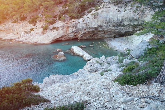 Viaggio in Turchia Mar Egeo e rocce laguna paesaggio natura