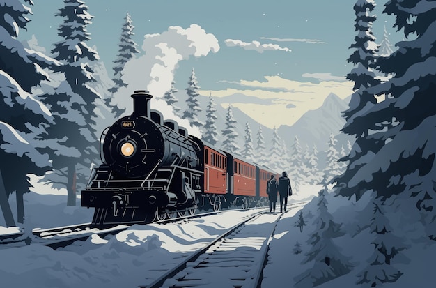 Viaggio invernale in ferrovia