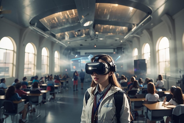 Viaggio nel tempo in realtà virtuale Rivivi i punti di svolta della storia in aule futuristiche