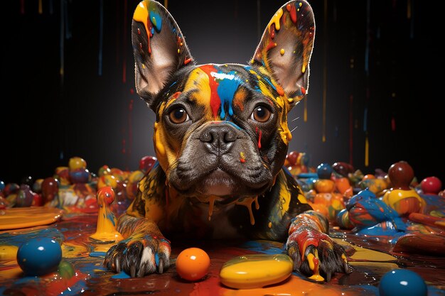 Vibrant_dog_covered_in_paint_marks