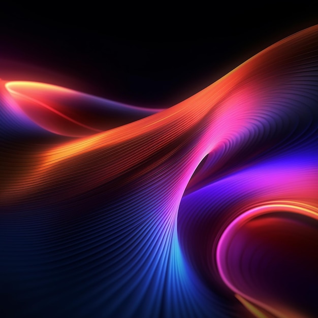 Vibrant Gradient Waves Abstract Background Collection (Collezione di sfondo astratta)