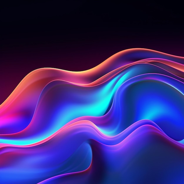 Vibrant Gradient Waves Abstract Background Collection (Collezione di sfondo astratta)