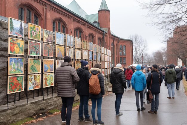 Vibrant Street Art Festival su Brick Wall