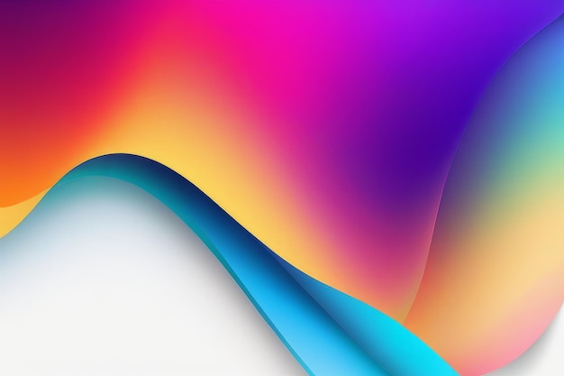 Vibrante Fluid Gradient Design Colorato sfondo astratto