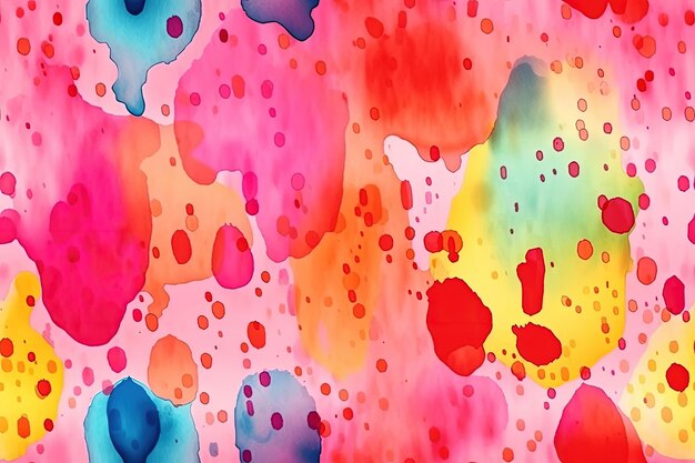 Vibrante pittura astratta con colori audaci e forme dinamiche create con la tecnologia Generative AI