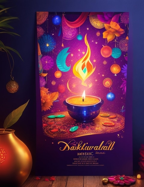 vibrante sfondo Diwali