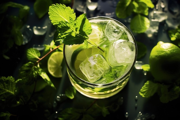 Vibrazioni estive Mojito Magic dall'alto