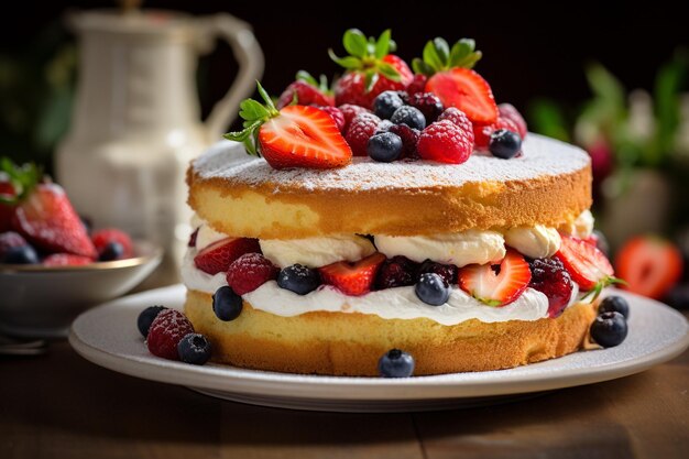 Victoria Sponge CloseUp Delight