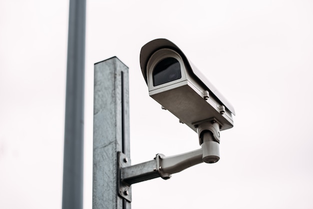 Videocamera di sicurezza in strada