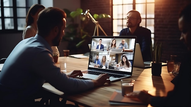 Videoconferenza per riunioni d'affari online