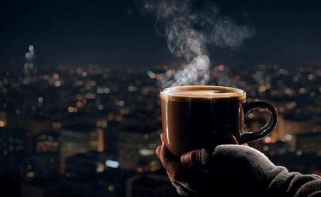 Viene generata una deliziosa tazza di caffè caldo