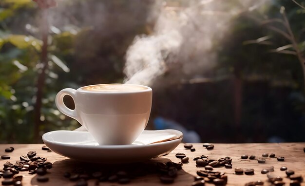 Viene generata una deliziosa tazza di caffè caldo