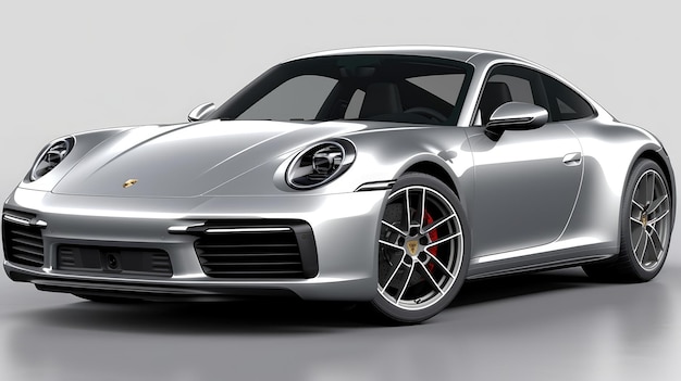 Viene mostrata una porsche 911 carrera 4 argento.