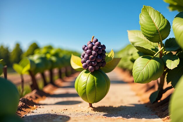 Vigneto viti vino vino frutta sfondo sfondo bellissimo paesaggio ambientale