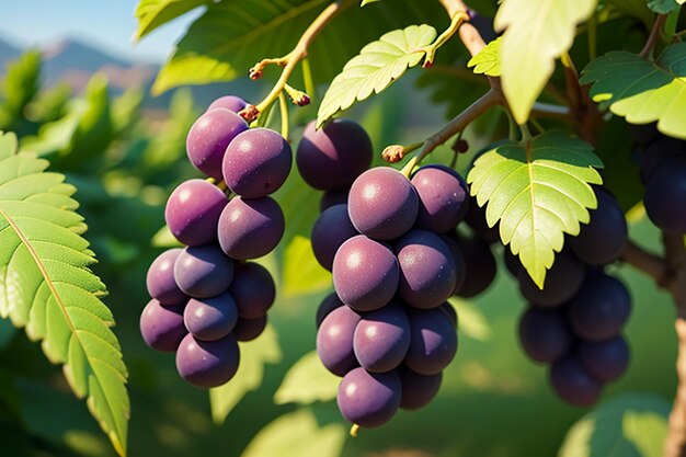 Vigneto viti vino vino frutta sfondo sfondo bellissimo paesaggio ambientale