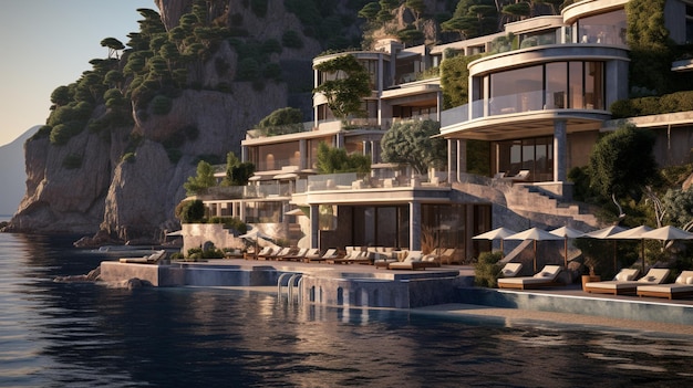 Villa di lusso annidata lungo la splendida costa amalfitana d'Italia