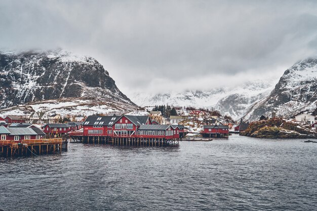 Villaggio "A" sulle Isole Lofoten, Norvegia