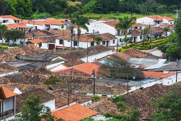 Villaggio coloniale in Colombia