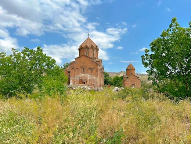 Villaggio del monastero di Marmashen di Marmashen nella provincia di Shirak in Armenia