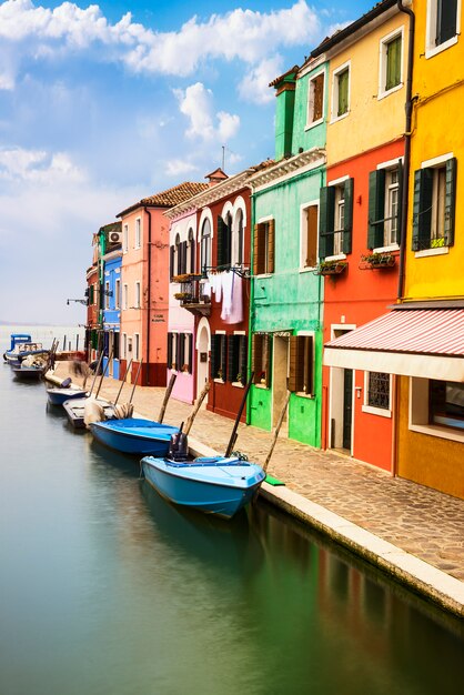 Villaggio di Burano vicino a Venise