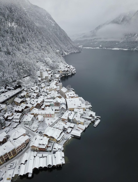 Villaggio di Hallstat in Austria