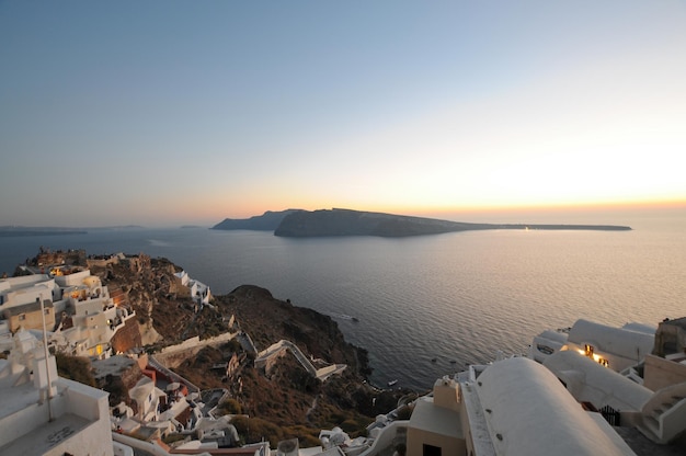 Villaggio di Oia a Santorini in Grecia