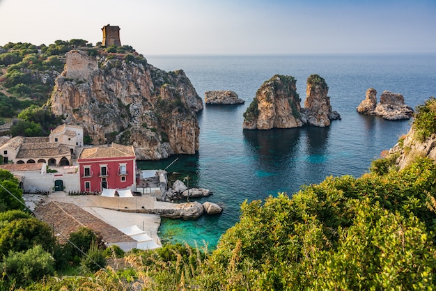 Villaggio di Scopello in Sicilia