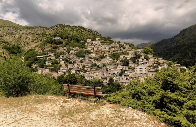 Villaggio greco tradizionale Syrrako Epiro Grecia