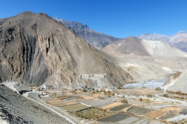 Villaggio Kagbeni e fiume Kali Gandaki