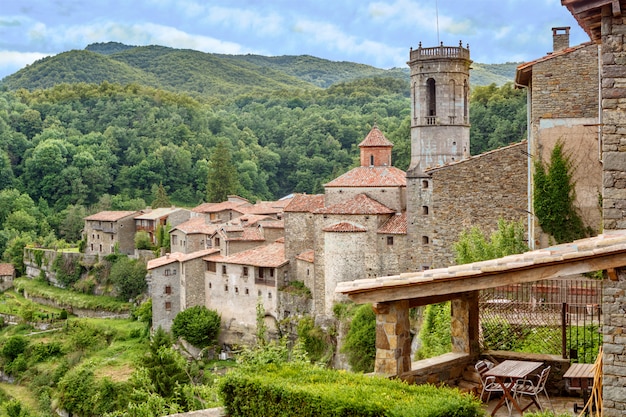 Villaggio Rupit in Catalogna, Spagna