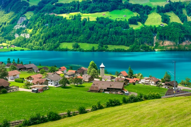 Villaggio svizzero Lungern, Svizzera