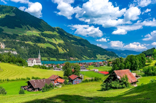 Villaggio svizzero Lungern, Svizzera