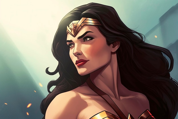 Vincitore del poster Girl Power ad alta risoluzione di Superhero Woman Wonder Woman DC Comics