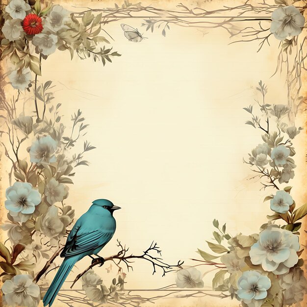 Vintage Creative Vector 2D Paper Layout con texture acquerellate Vecchio design in stile vintage