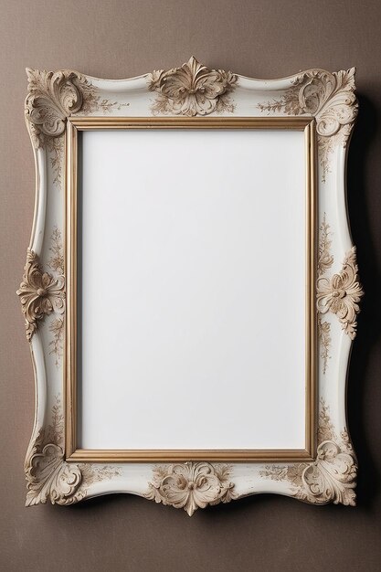 Vintage Frame Mockup con spazio bianco vuoto per il posizionamento del tuo disegno