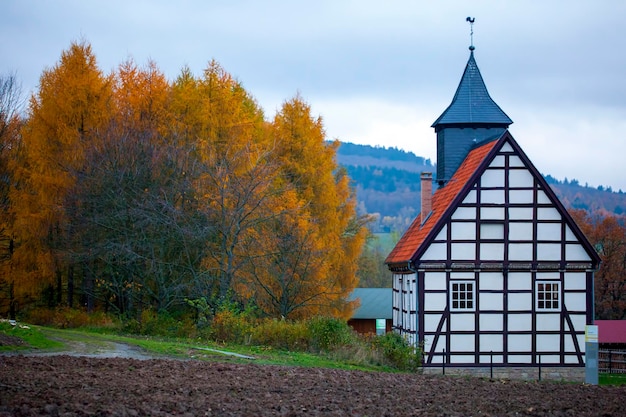 Vintage Old German Architecture Farm House Foto