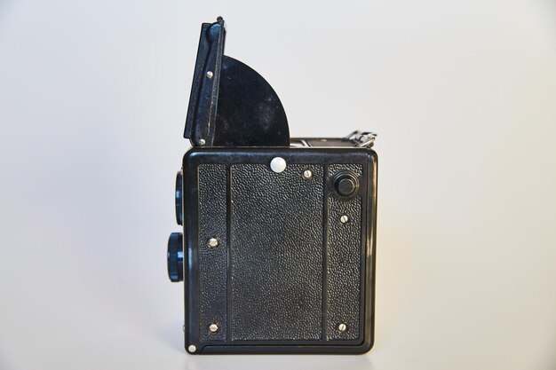 Vintage TwinLens Reflex Camera su sfondo gradiente