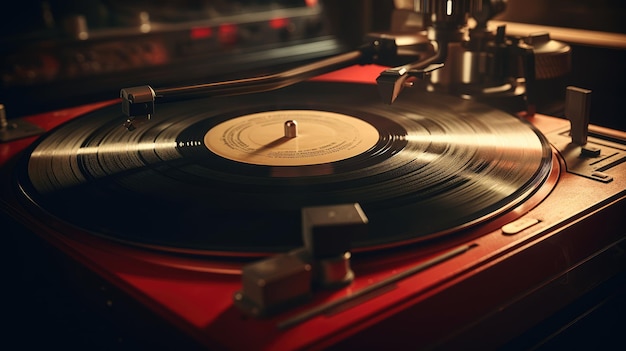 Vinyl Record Player Immagine generata dall'AI