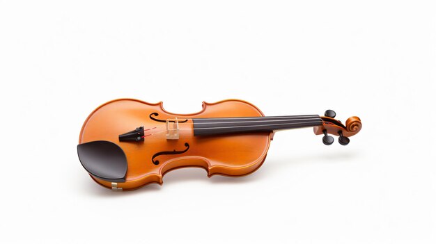 Violino isolato su sfondo bianco