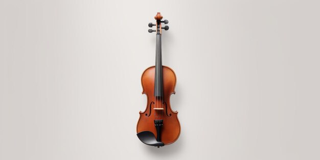 violino su sfondo bianco IA generativa