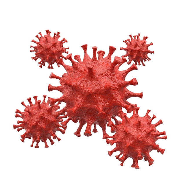 Virus 3D Corona virus malattia elemento 3D illustrazione 3D