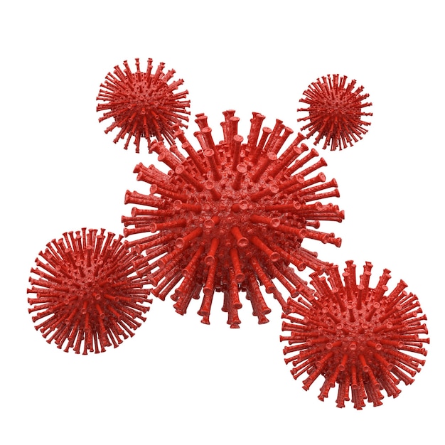 Virus 3D Corona virus malattia elemento 3D illustrazione 3D