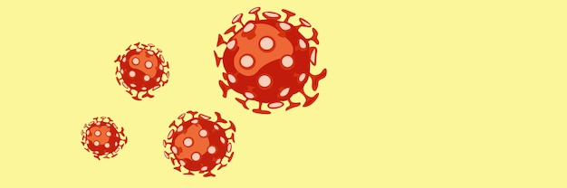 Virus corona pericoloso, concetto di rischio pandemico SARS. illustrazione 3D