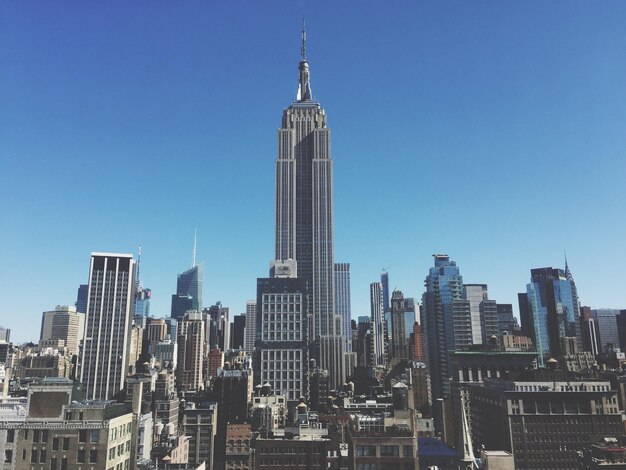 Vista a bassa angolazione dell'Empire State Building