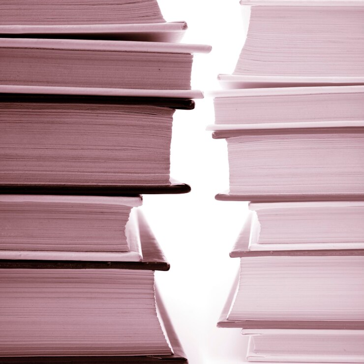 Foto vista a basso angolo dei libri