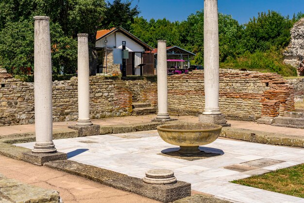 Vista a Felix Romuliana, resti del palazzo dell'imperatore romano Galerio vicino a Zajecar, Serbia. È patrimonio mondiale dell'UNESCO dal 2007.