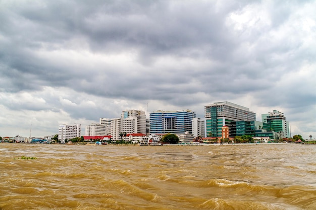 Vista a volo d'uccello di Bangkok