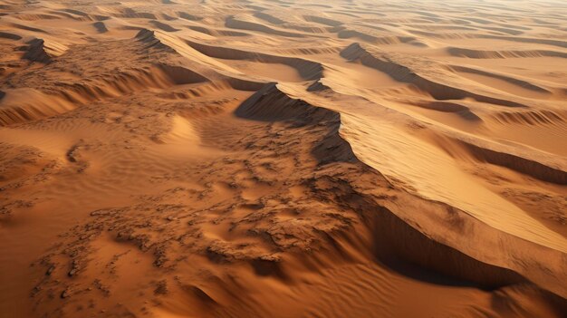 Vista a volo dell'uccello del deserto di sabbia dalla foto professionale superiore