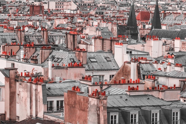 Vista ad alta angolazione degli edifici in città